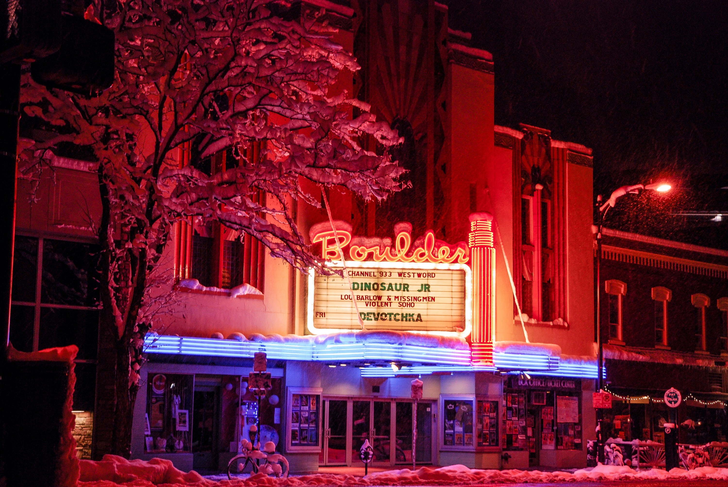 Boulder Theater and live venue character